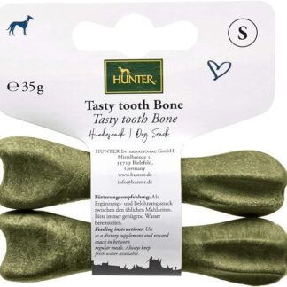 HUNTER Tasty Tooth Bone - Spuntino per Cani, Caratteristiche dentali, 35 g