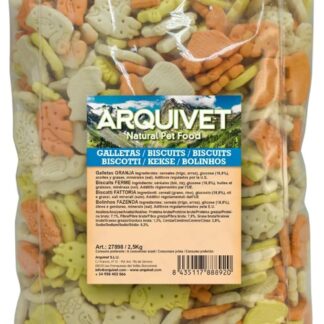 ARQUIVET Biscotti per cani Fattoria - 1 Kg - Snack per cani - Premi per cani