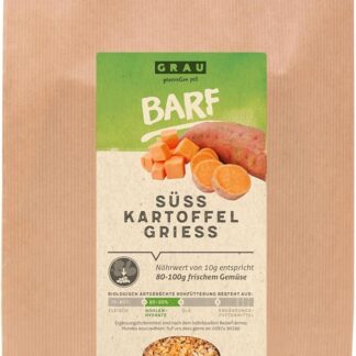GRAU L’originale, Verdure essiccate per un’alimentazione naturale integrata (BARF), macinato di patate dolci, integratore alimentare per cani, 1 confezione da 1,2 g