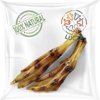 Zampe d'anatra per cani | come piedi di pollo | 5 pezzi | Articoli da masticare per cani | Lucze Premium