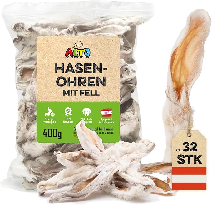 ALTO Orecchie di coniglio con pelliccia, 400 g