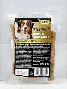 Thempa - 10 bastoncini da 100 g, prodotto naturale, 100% pelle di bue, cibo per cani, 1 kg