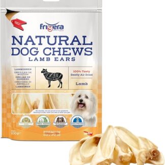 Frigera Lammohren, 100 g, naturali ricchi di proteine, per cani, senza glutine e cereali