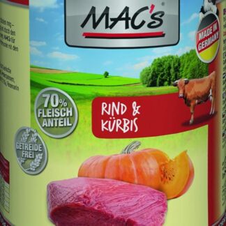 Mac's Dog, manzo+zucca 200 g