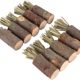 Bastoncini da Masticare per Coniglio, 10 Bastoncini da Masticare per Coniglio in Fibra Spessa Commestibili Sicuri e Durevoli per la Decorazione (Tipologia pascolo)