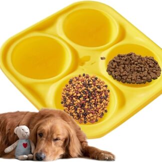 Generic Stampi per cani, Giocattolo riempibile a lunga durata e stampi in silicone, vassoi per dolcetti e ghiaccioli, Stampo per dolcetti per cani congelati, Vassoio riutilizzabile per dolcetti,