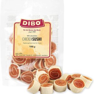 DIBO Chicken Sushi sacchetto da 100 g – il delizioso snack da masticare per cani