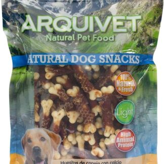Arquivet - Ossi di coniglio con calcio (1 Kg) - Snack naturali per cani