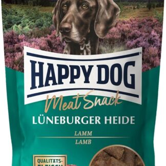 Happy Dog 60700 – Meat Snack Lüneburger Heide – Deliziosi per cani sensibili in carne di agnello secca, contenuto 75 g