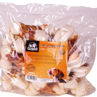 Quibropets Ossa annodate di pollo - Snack e Premi per Cani - Ragazzi per Animali - Ideale per Cane Grande e Medio - 950 gr (11 cm)