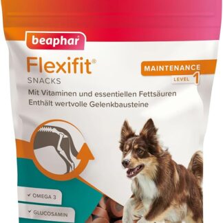 BEAPHAR - Snack Flexifit per cani - Supporta la mobilità articolare e la vitalità - Con vitamina C, glucosamina e omega 3-150 g