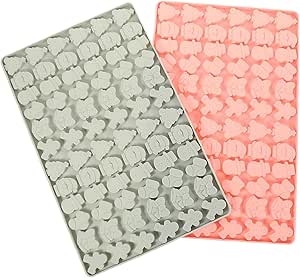 HEMOTON 2pezzi Stampo Silicone Per Biscotti Per Cani Tema Natalizio Realizzato Silicone Flessibile Per Preparare Snack Vari e Dolcetti Per Cani Facile Da Sformare e Pulire Colori