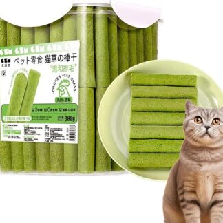 Tuxxjzm Bastone per erba molare per gatti, giocattolo da masticare per gatti, per la pulizia dei denti, per gatti piccoli, gatti medi e gatti grandi