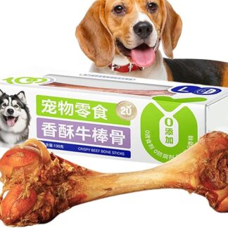 Osso di midollo del cane, osso di cane con gambo di manzo resistente, osso naturale di midollo del cane, snack sani per cani di taglia piccola e grande per masticatori aggressivi di razza piccola e