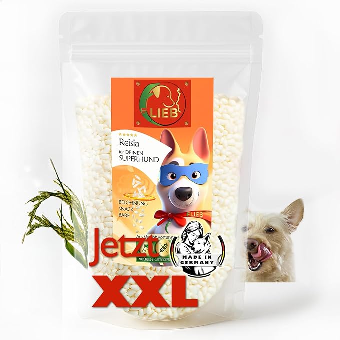 Riso tamponato al 100% per tutti i cani, snack ricompensa per cani sensibili DARMFLORA, deterioramento, regolazione del peso, contenuto minerale, condimento per cani, per allenamento, snack, barf,