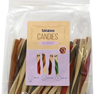 BIOZOO Gomme bastoncini multicolore 500 g 50 pezzi per cani