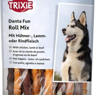 Trixie Mix Rotoli masticabili Denta Fun, 10 cm, 250 g, Cane