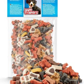 HAPPET® TRAINERS Mix - Allenatori per cani da 200 g con cereali e carne in una varietà di sapori e forme, ideali per l'addestramento, prelibatezze facilmente digeribili per cani adulti e cuccioli