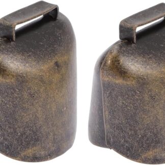 iplusmile 2Pezzi Campane per Bestiame Zincato Campanacci per Mucche Design Retrò per Animali Domestici e Decorazione