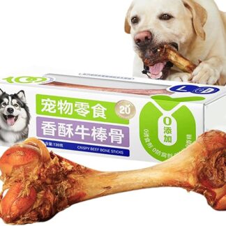 Osso di manzo per cani, Osso reale per cani,Osso di gamba di manzo per giocare a masticare cani - Dolci sani per il midollo giocattoli masticabili per cani di razza grande per p