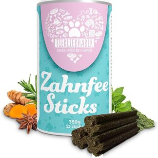 TIERLIEBHABER – Dental Sticks Dental Sticks Cane Rimozione del tartaro – Cani per cani cura dentale – Sviluppato dai veterinari – Contro l'alito cattivo e la placca dentale – 13 bastoncini da