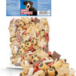 HAPPET® Mega Mix 200g - Allenatore per cani con pollo, agnello e salmone, snack facilmente digeribili a basso contenuto di grassi, ideale per imparare e premiare