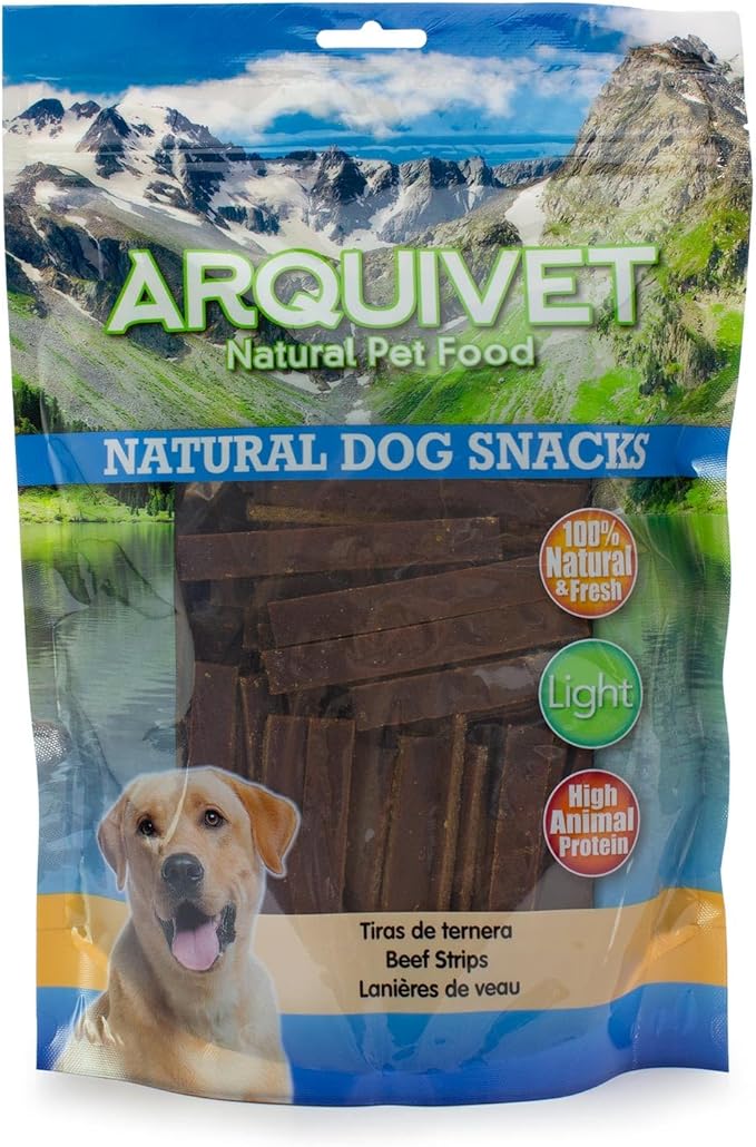 Arquivet - Straccetti di manzo (1 Kg) - Snack naturali per cani