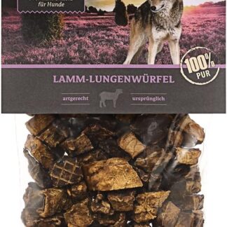 Dehner, Wild Nature - Snack per Cani, cubetti di polmone di Agnello, 200 g