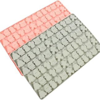 OFFSCH 2 Pezzi Stampo Silicone Cibo Cani Biscotti Natale Stampo Caramelle Cioccolato