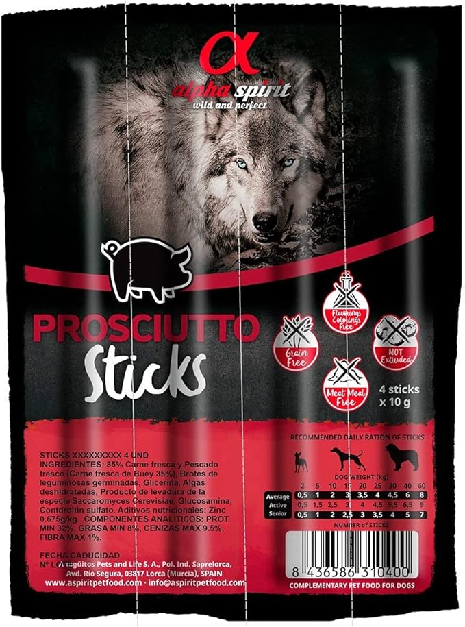 Alpha Spirit Barritas de Jamón Ristra 4 barritas (16uds)