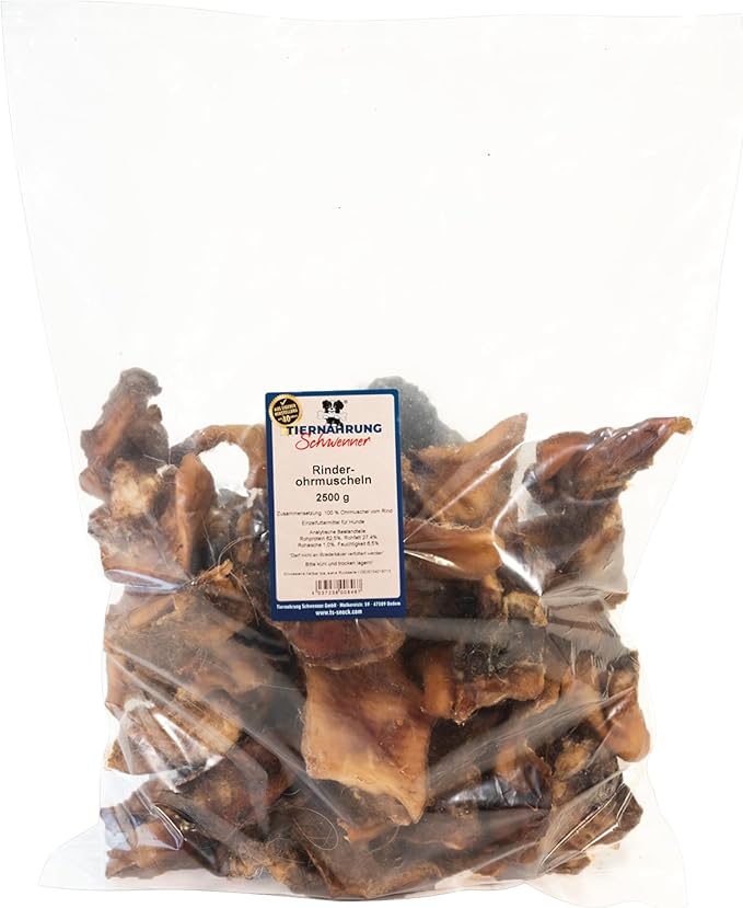 Tiernahrung Schwenner Padiglioni per cani secchi – leckerli – osso da masticare e cura dentale cane – 2,5 kg – articoli da masticare per cani