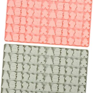 CIYODO 2pezzi Stampi Siliconper Snack Per Cani Stampo Per Biscotti Natalizi Per Animali Domestici Facile Da Pulire Flessibile e Antiaderente Colori Per Cucine e Amanti Dei Cuccioli