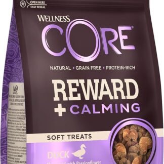 Wellness CORE Reward+ Anatra & Camomilla, Snack Morbidi per Cani, Aiutano a Calmare il Cane, Naturali, Senza Cereali, Ricchi di Proteine, 170 g