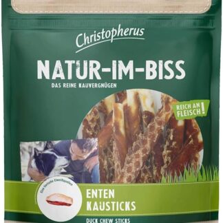 Christopherus Bastoncini da masticare per cani, anatre, essiccati ad aria calda, 300 g