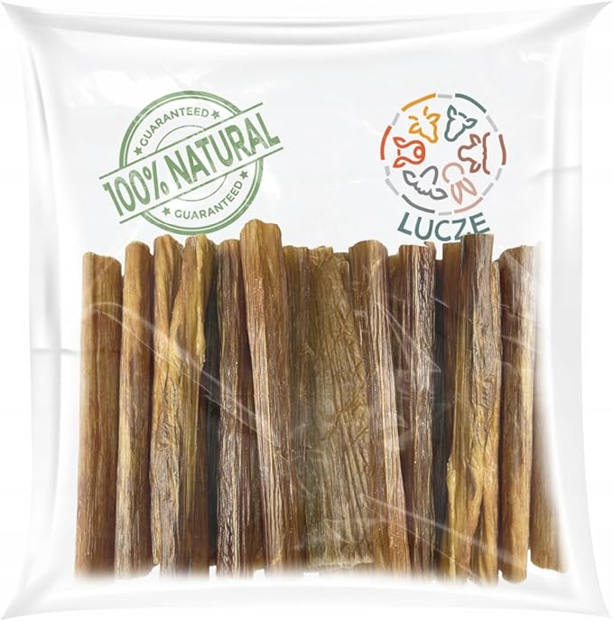 Lucze Colpo di cavallo per cani 500 g, morbido articolo da masticare dal cavallo circa 15 cm, snack sano per cuccioli, cani di piccola taglia e anziani – senza cereali, naturale, molto sottile (500 g