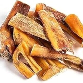 Dei Nature Pelle di Testa di Bovino Naturale, strisce da 12 cm-Masticativo per Cani, CONFEZIONE DA 1 KG -Adatto dieta barf