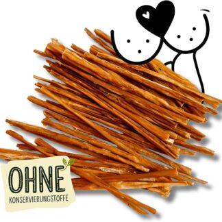 Naturbiss 100% naturale per cani, deliziosi bastoncini da masticare per intestino bovino, 150 g, alternativa per carne secca, secca, a basso contenuto di grassi e ricchi di proteine, senza additivi