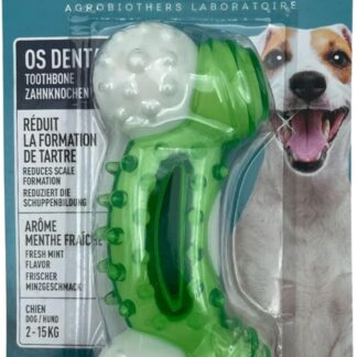 Vetocanis - Osso per cani antitartaro - Cura dentale per cane piccolo e medio - Igiene e salute - Accessorio in nylon resistente - aroma menta