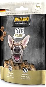Belcando Bities Horse | 90 g | Snack per Cani | con molta Carne | Una Sola fonte di proteine Animali | Senza Cereali | Senza Zucchero