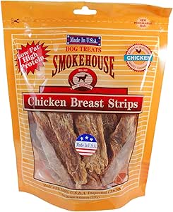 Smokehouse - Strisce di petto di pollo al 100% naturale, 226,8 g