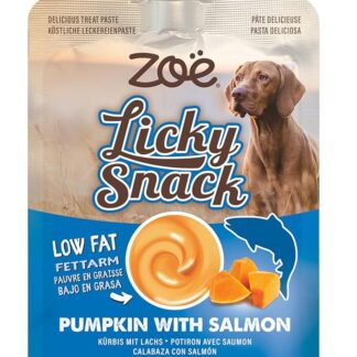 Snack cremosi per Cani Zoë Licky Snack, Zucca con Salmone