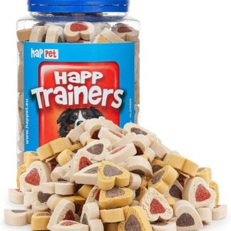 HAPPET® TRAINERS Hearts 300 g - Allenatori per cani a forma di cuore, prelibatezze facilmente digeribili con agnello, manzo, pollo e selvaggina, ideali per l'allenamento, la ricompensa e le