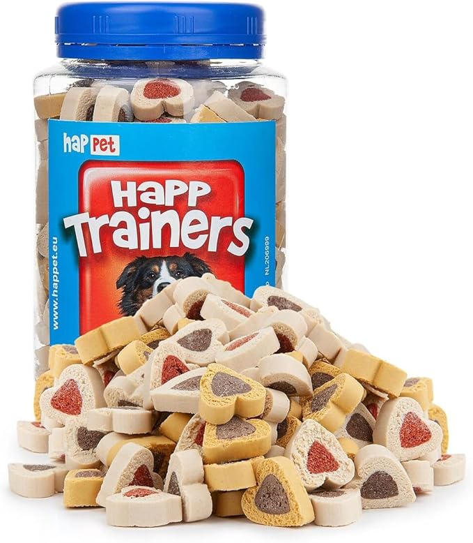 HAPPET® TRAINERS Hearts 300 g - Allenatori per cani a forma di cuore, prelibatezze facilmente digeribili con agnello, manzo, pollo e selvaggina, ideali per l'allenamento, la ricompensa e le