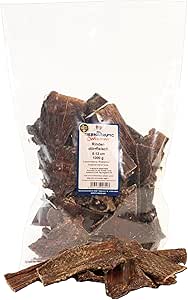 Tiernahrung Schwenner Carne secca di manzo per cani – 8 – 12 cm deliziose bastoncini da masticare – Deliziosi snack per cani in carne secca – 1000 g