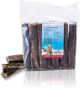 Dog Time - Bastoncini per alimenti per animali domestici, con riso e cavallo, 10 pezzi, 290 g, secchi, per cani o in viaggio, per cani senza zucchero