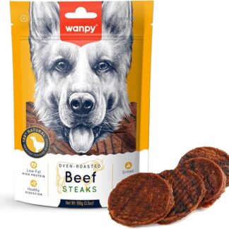 Snack per cani HAO`S HOLDINGS, INC. Cane WANDY Cane 100G Bistecche di Carne di Res alla Griglia Bistecche