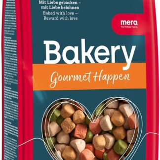 MERA Bakery Gourmet Happen (1 kg), snack per cani per allenamento o come spuntino, dolcetti per cani realizzati con ingredienti naturali, biscotti per cani al forno delicatamente
