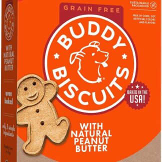 Cloud Star BUDDY BISCUITS Grain Free Oven Baked Dog Treats Homestyle PB 14oz