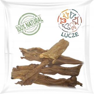 Lucze® - Pelliccia di coniglio per cani - 1 kg - Rotoli da masticare per cani - pelle di coniglio senza pelliccia - articolo da masticare per cani - 100% naturale