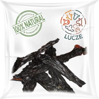 Lucze, Fegato di manzo per cani essiccato, 1 kg, spuntini naturali al 100% senza additivi, snack da masticare premium per cani di grossa taglia, senza cereali, cura dentale e ricompensa